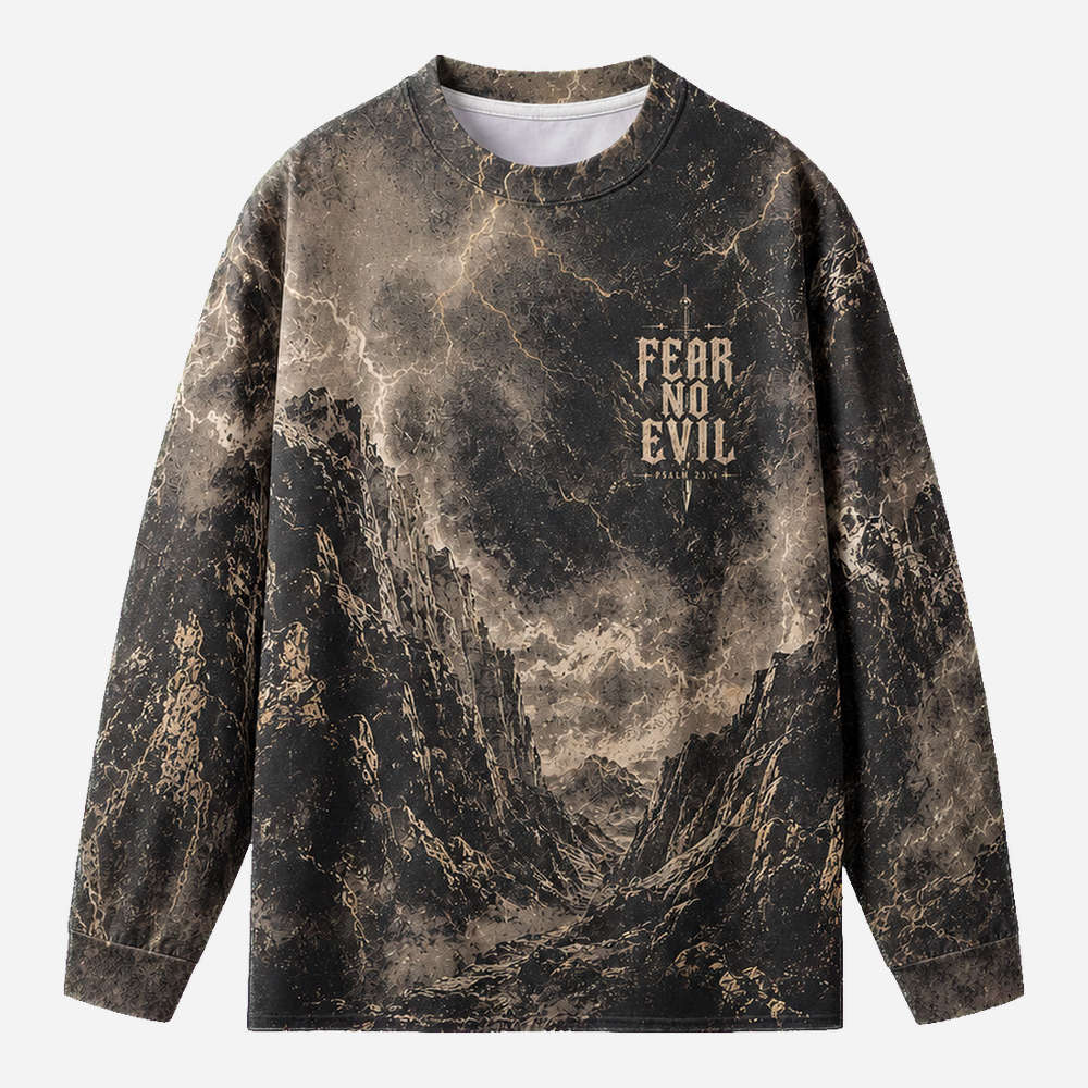Fearless Wings Eco Oversized Long-Sleeve Graphic Tees · GRS Certified