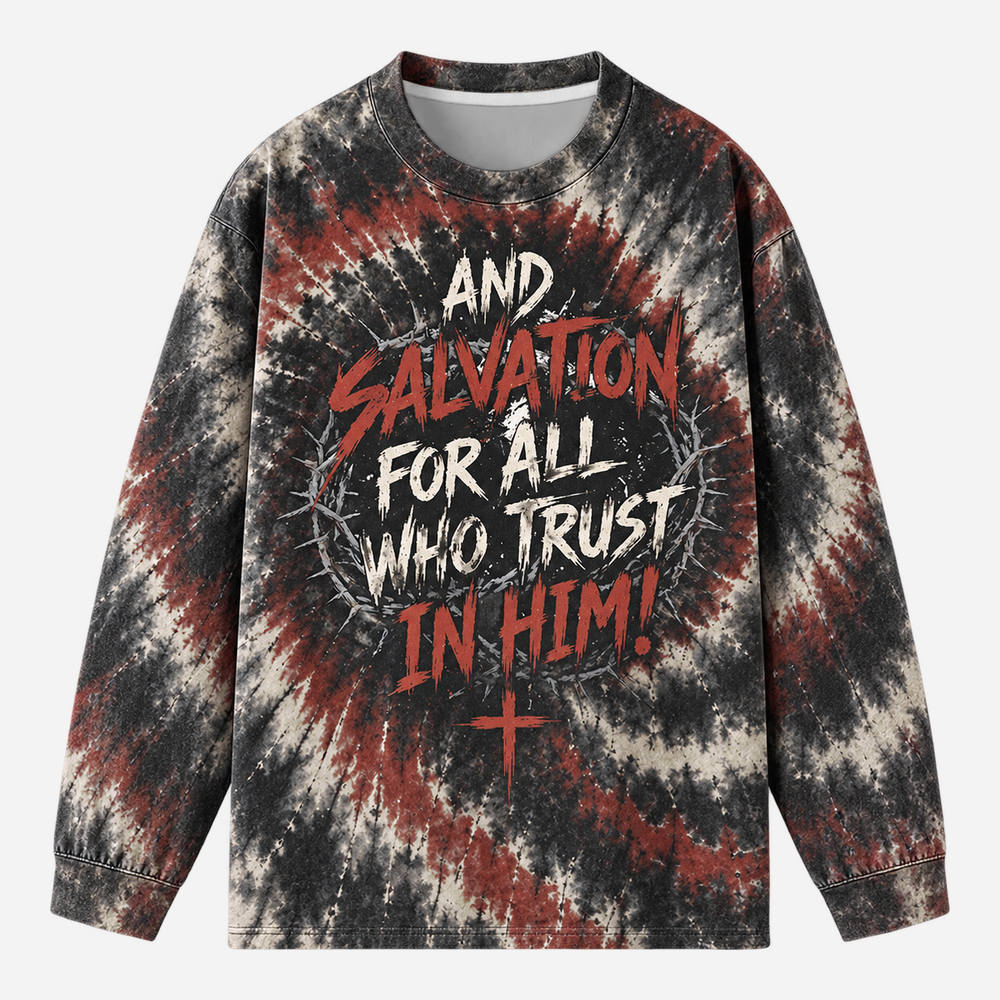 Thunder Figure Eco Oversized Long-Sleeve Graphic Tees · GRS Certified