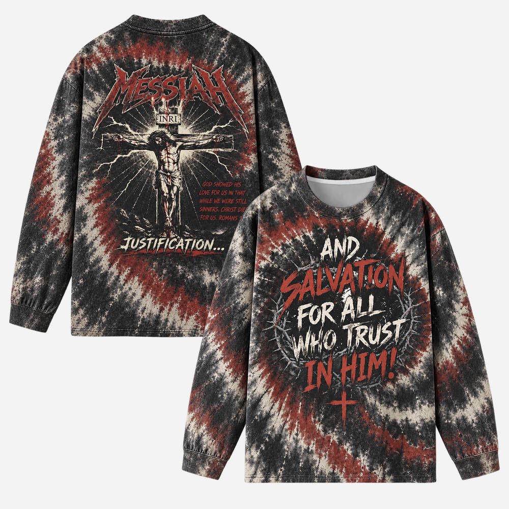 Thunder Figure Eco Oversized Long-Sleeve Graphic Tees · GRS Certified