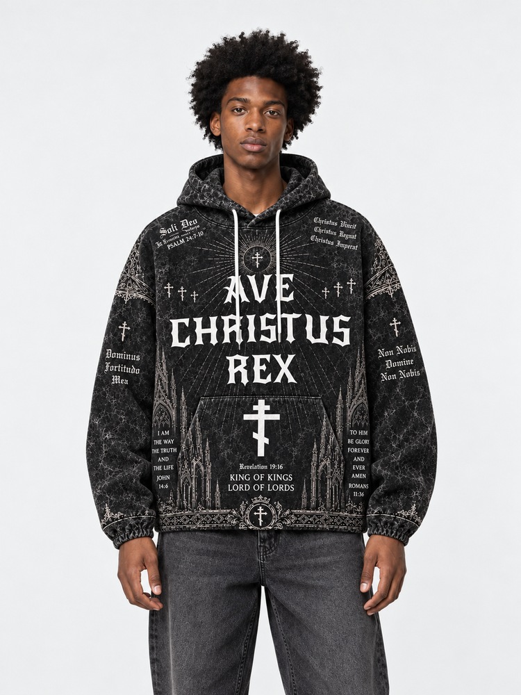 Ornate Relic All Over Print Scuba Hoodie