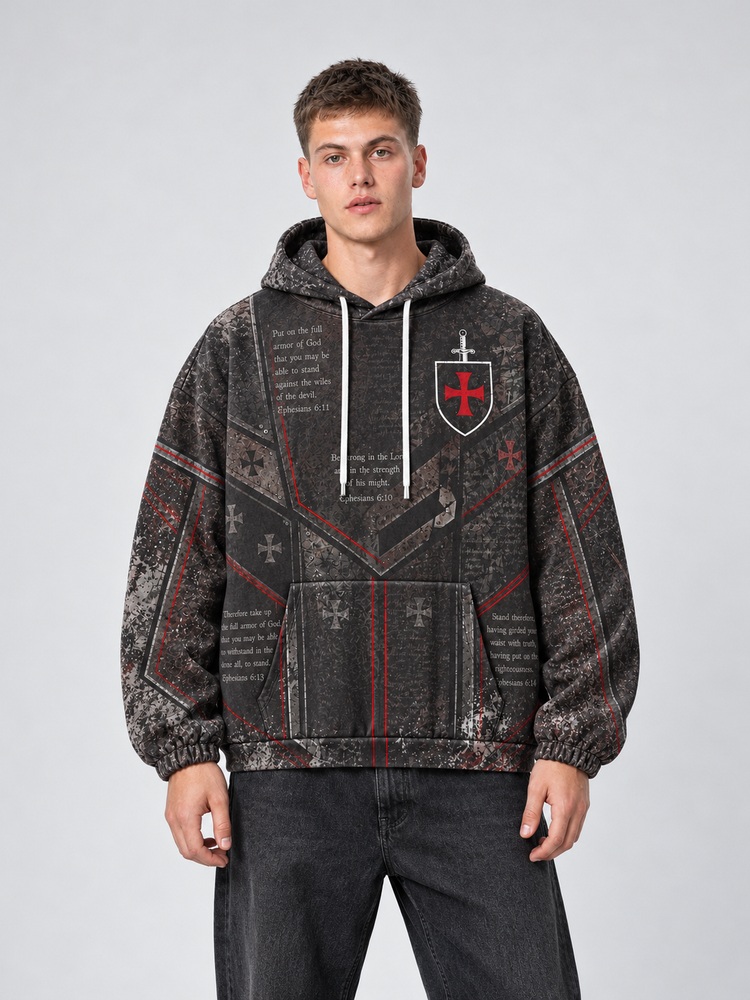 Masked King All Over Print Scuba Hoodie
