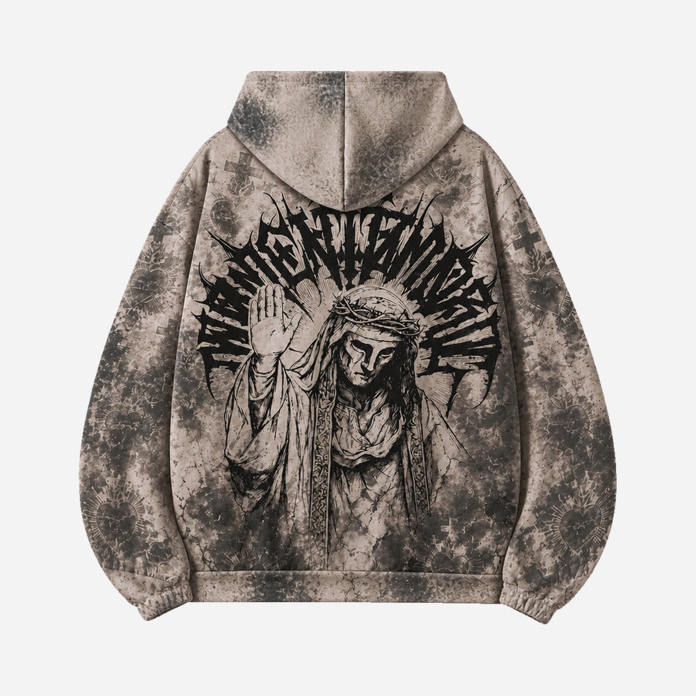 Memento Mori All Over Print Scuba Hoodie