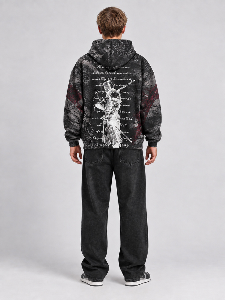 Armored Knight All Over Print Scuba Hoodie