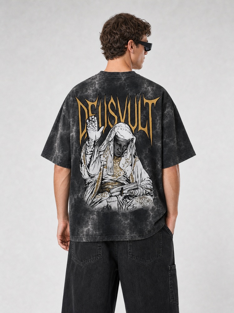 Masked King Eco Oversized Graphic Tees · GRS Certified
