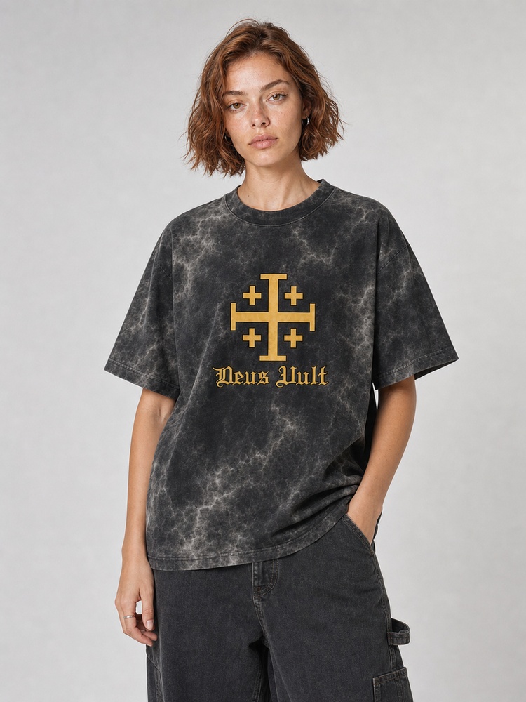 Masked King Eco Oversized Graphic Tees · GRS Certified