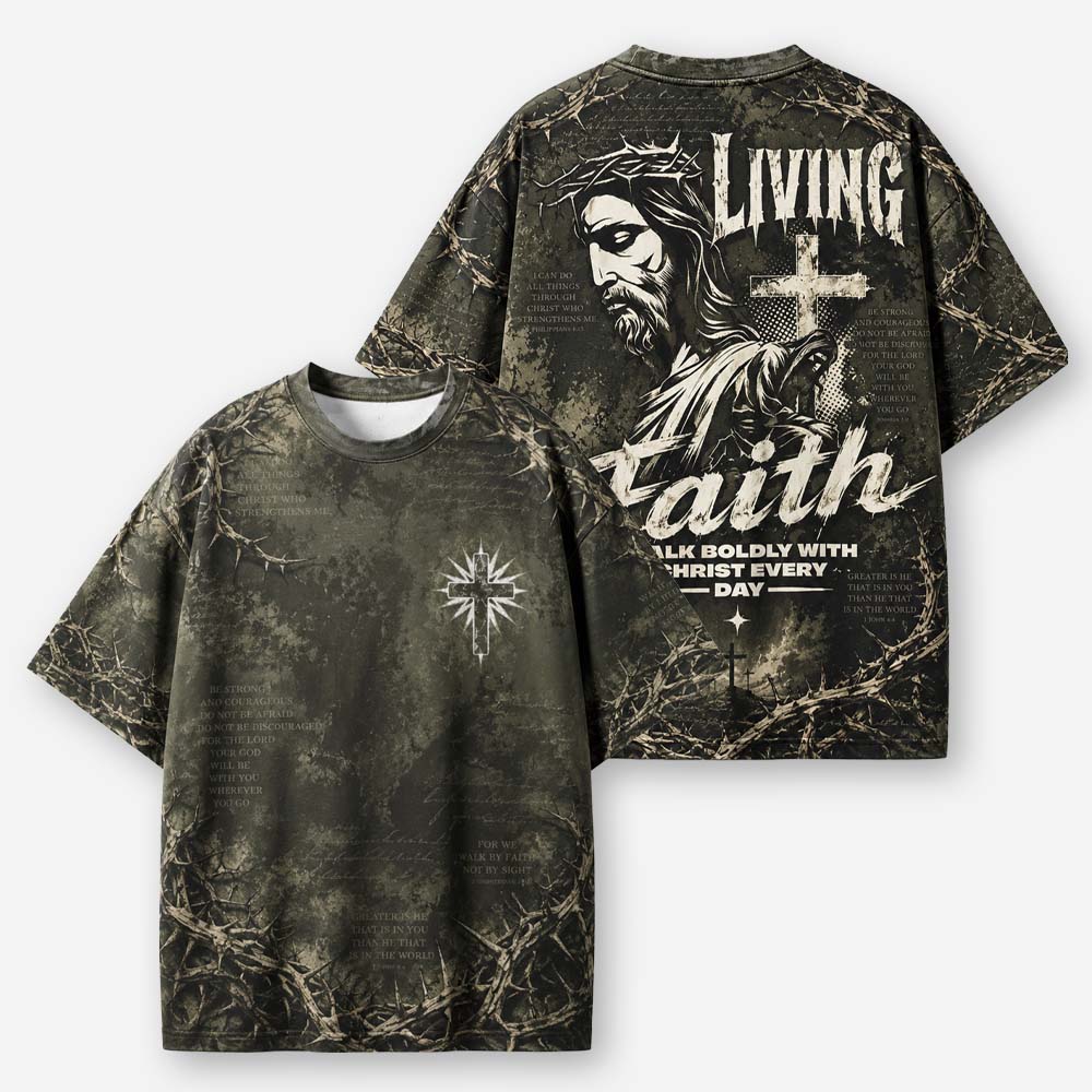Live Boldly All-Over Print T-Shirt