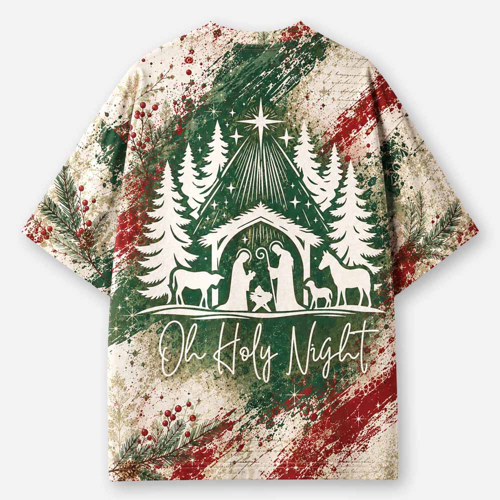 Christmas Star Eco Oversized Graphic Tees · GRS Certified