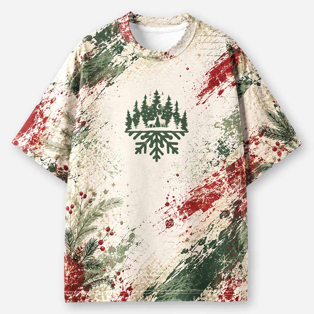 Christmas Star Eco Oversized Graphic Tees · GRS Certified