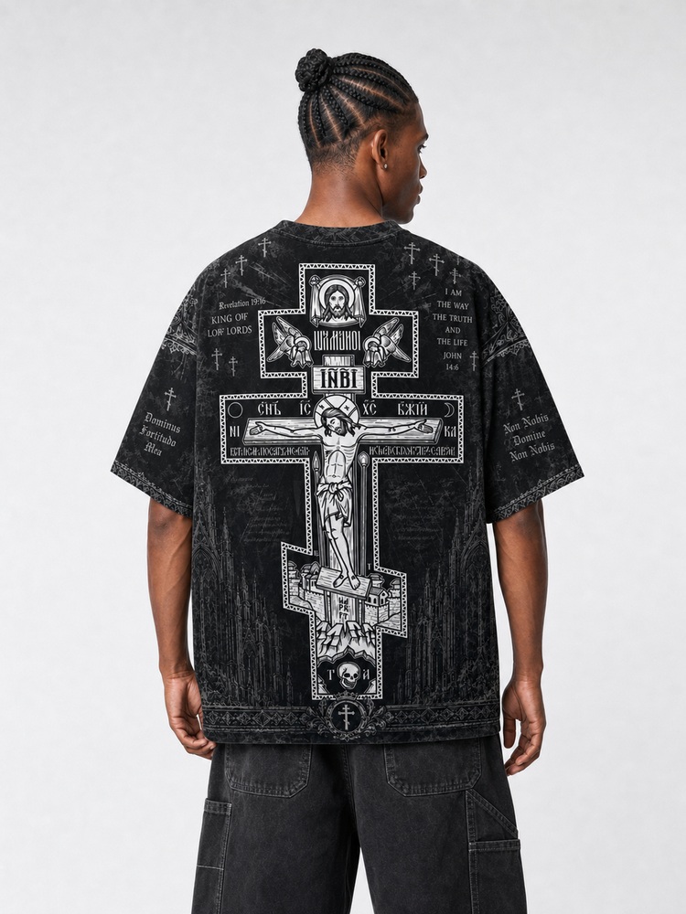 Ornate Relic Eco Oversized Graphic Tees · GRS Certified