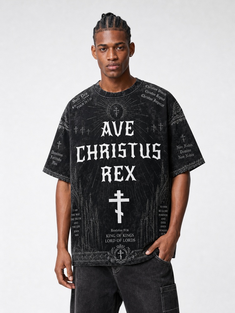 Ornate Relic Eco Oversized Graphic Tees · GRS Certified