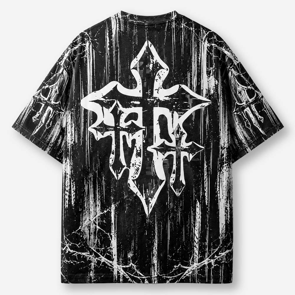 Gothic Crest Eco Oversized Graphic Tees · GRS Certified