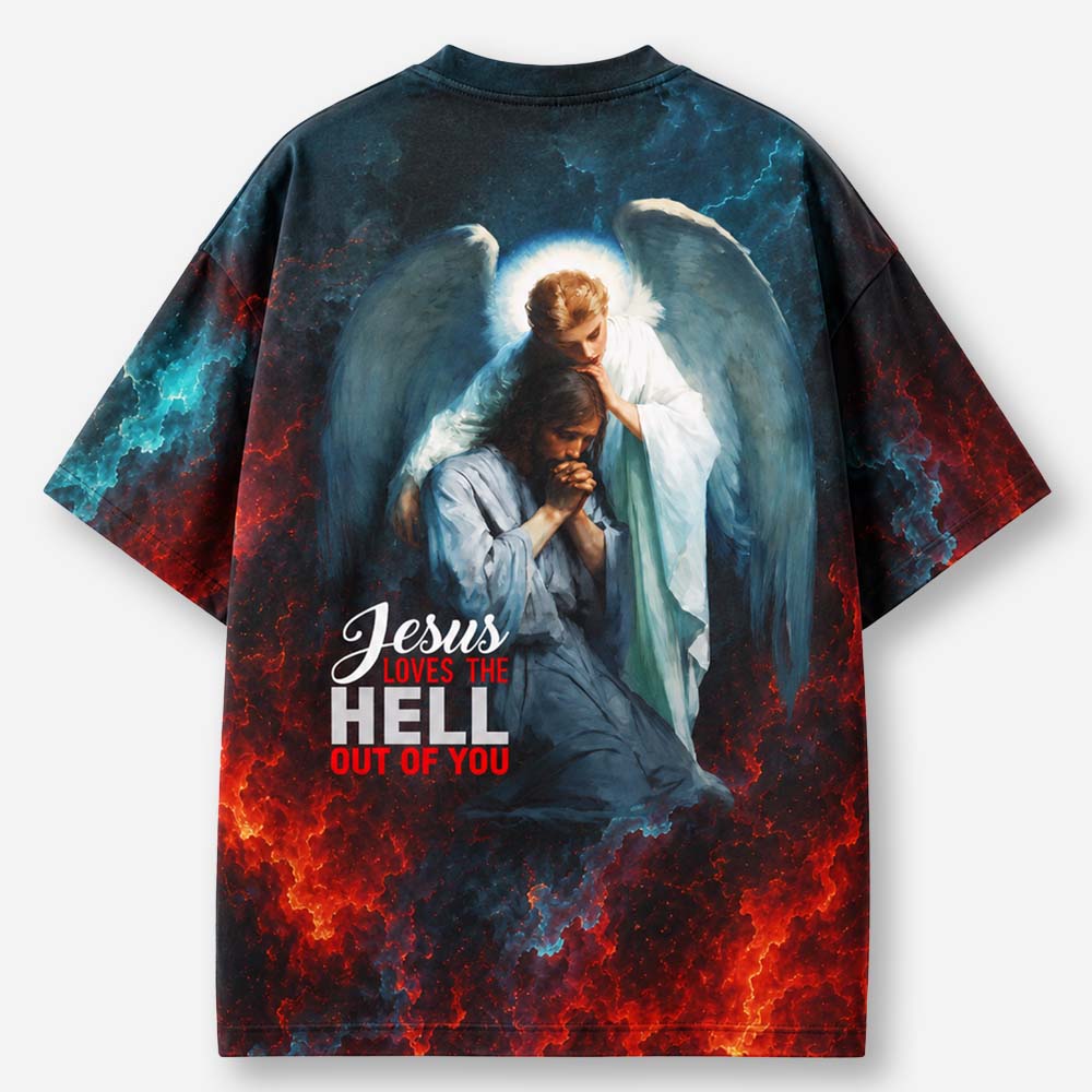 Angel Graphic Eco Oversized Graphic Tees · GRS Certified