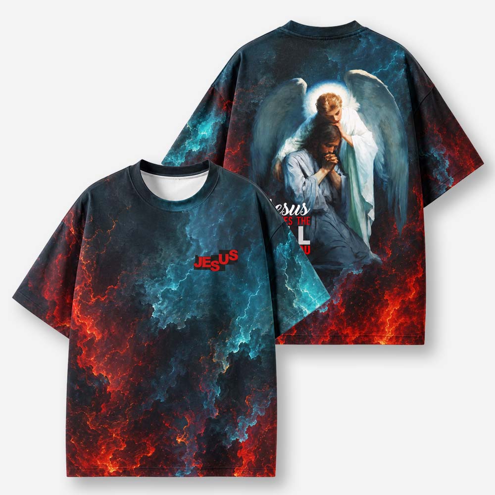 Angel Graphic Eco Oversized Graphic Tees · GRS Certified
