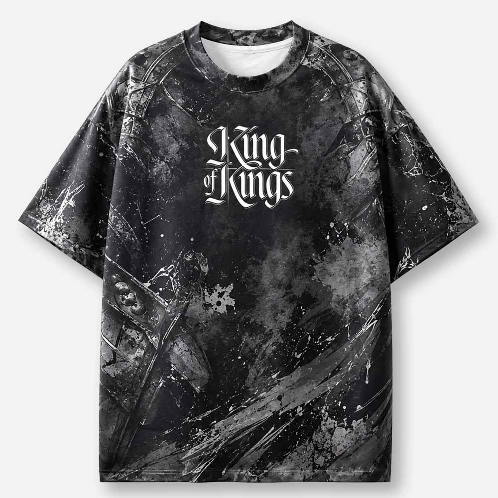 King Portrait Eco Oversized Graphic Tees · GRS Certified