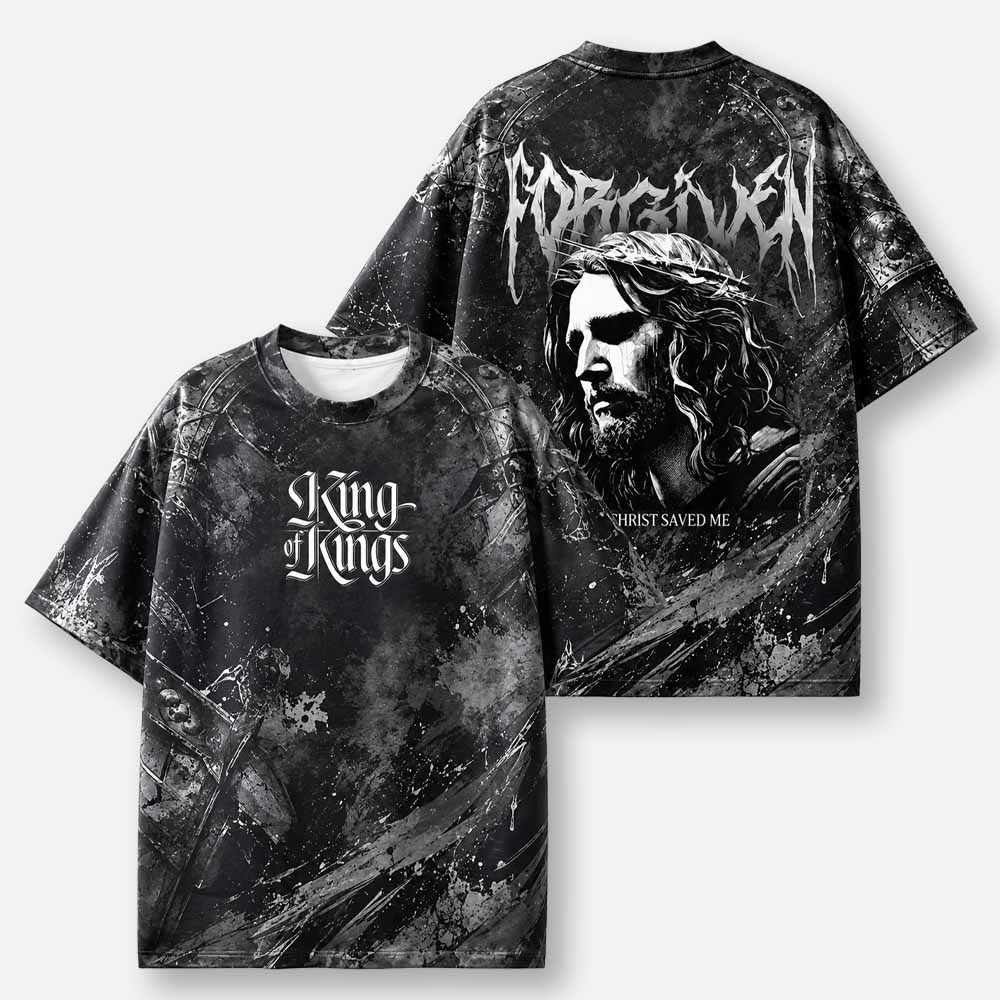King Portrait Eco Oversized Graphic Tees · GRS Certified