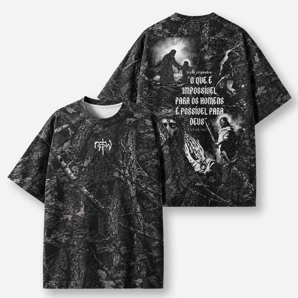 Impossible Path Eco Oversized Graphic Tees · GRS Certified