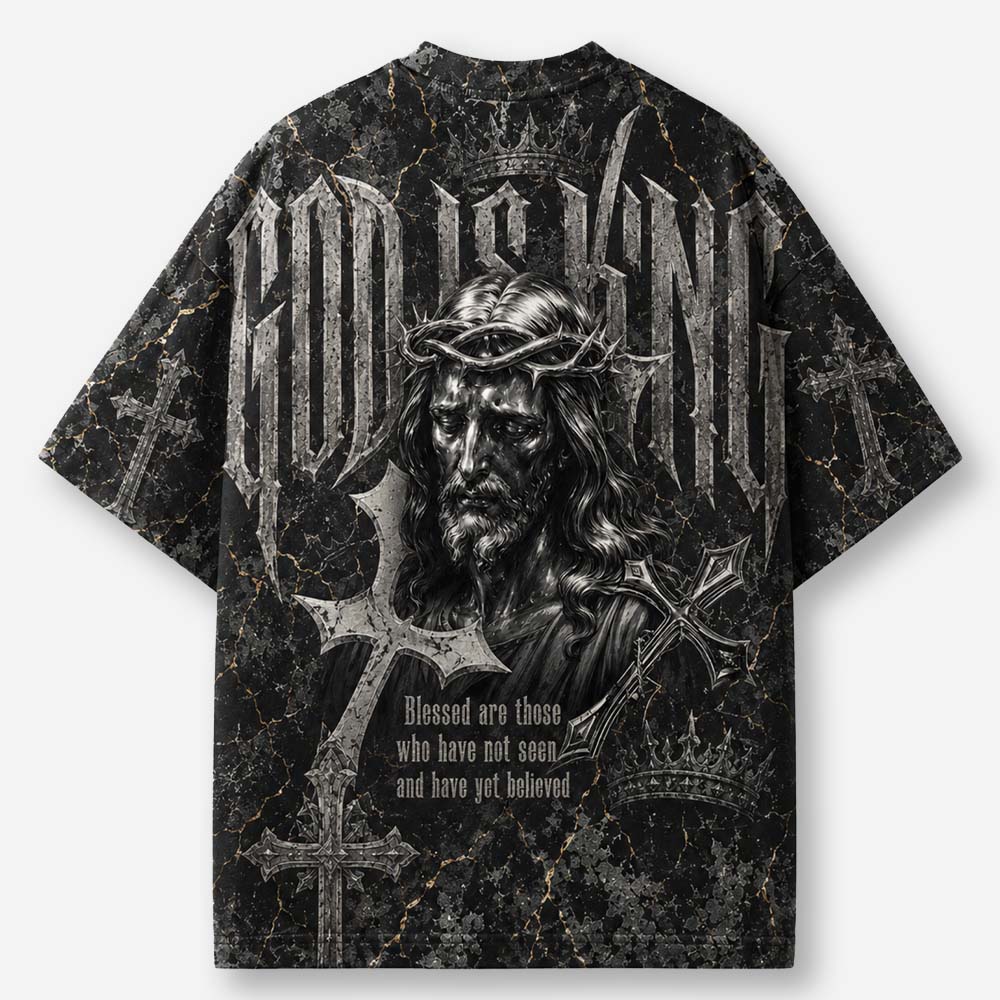 Crown Statement All-Over Print T-Shirt
