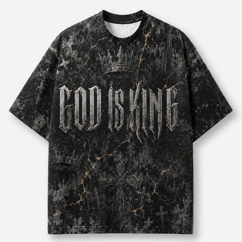 Crown Statement All-Over Print T-Shirt