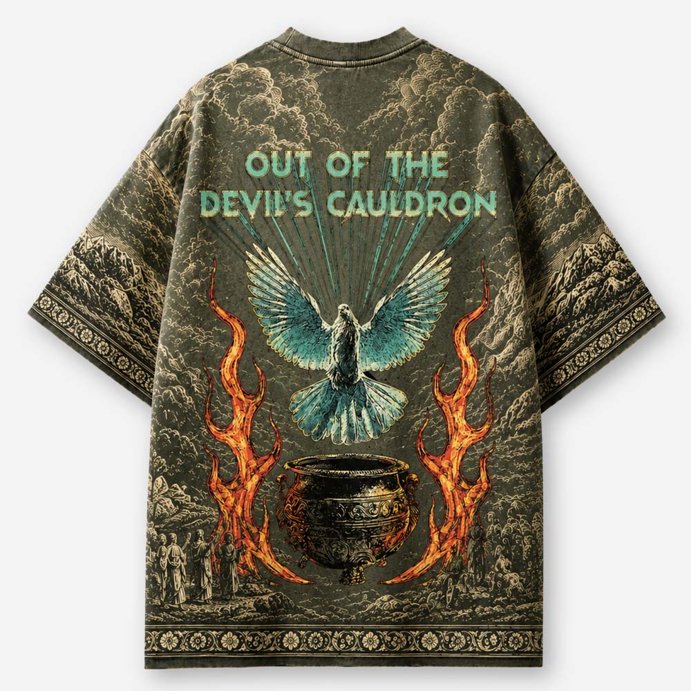 Dove Graphic All-Over Print T-Shirt