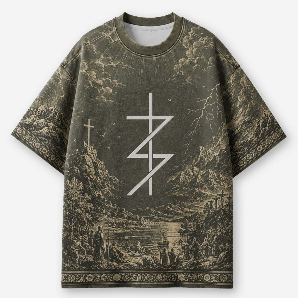 Dove Graphic All-Over Print T-Shirt