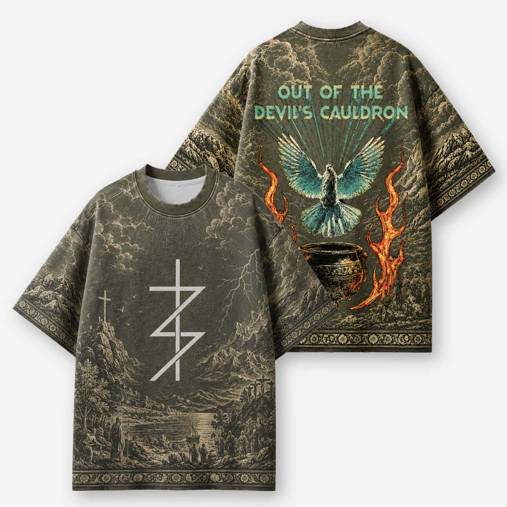 Dove Graphic All-Over Print T-Shirt
