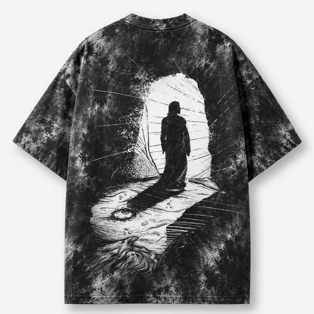 Resurrection Eco Oversized Graphic Tees · GRS Certified