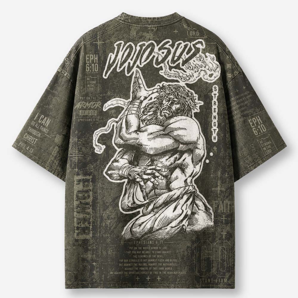 Enduring Strength Wrestle Eco Oversized Graphic Tees · GRS Certified