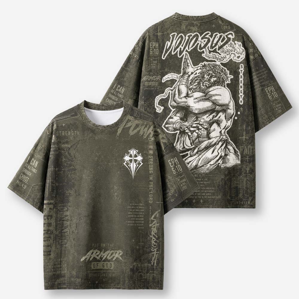 Enduring Strength Wrestle Eco Oversized Graphic Tees · GRS Certified