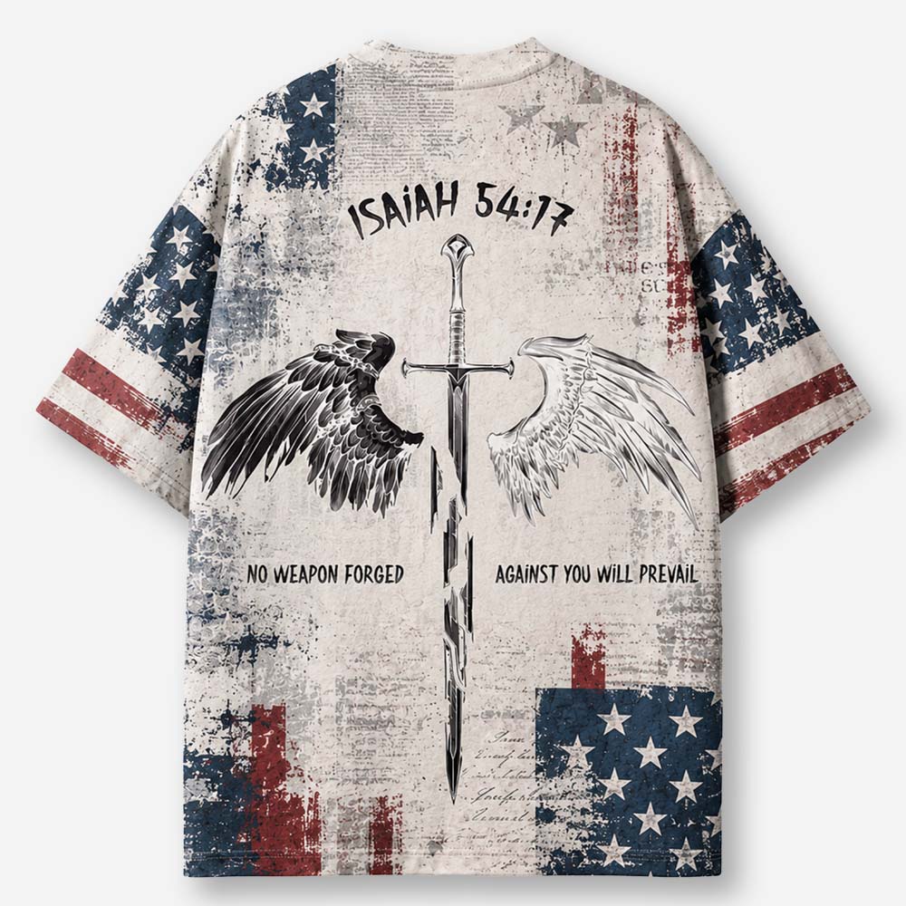 Hope Winged Sword Eco Oversized Graphic Tees · GRS Certified