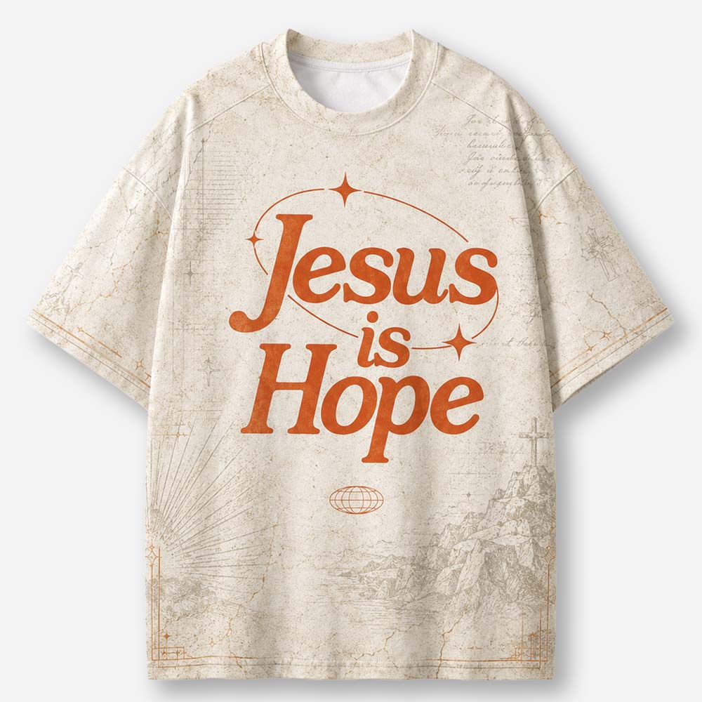 Crimson Hope Eco Oversized Graphic Tees · GRS Certified