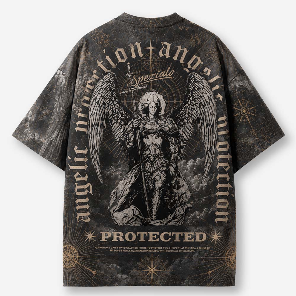 Angel Graphic Eco Oversized Graphic Tees · GRS Certified