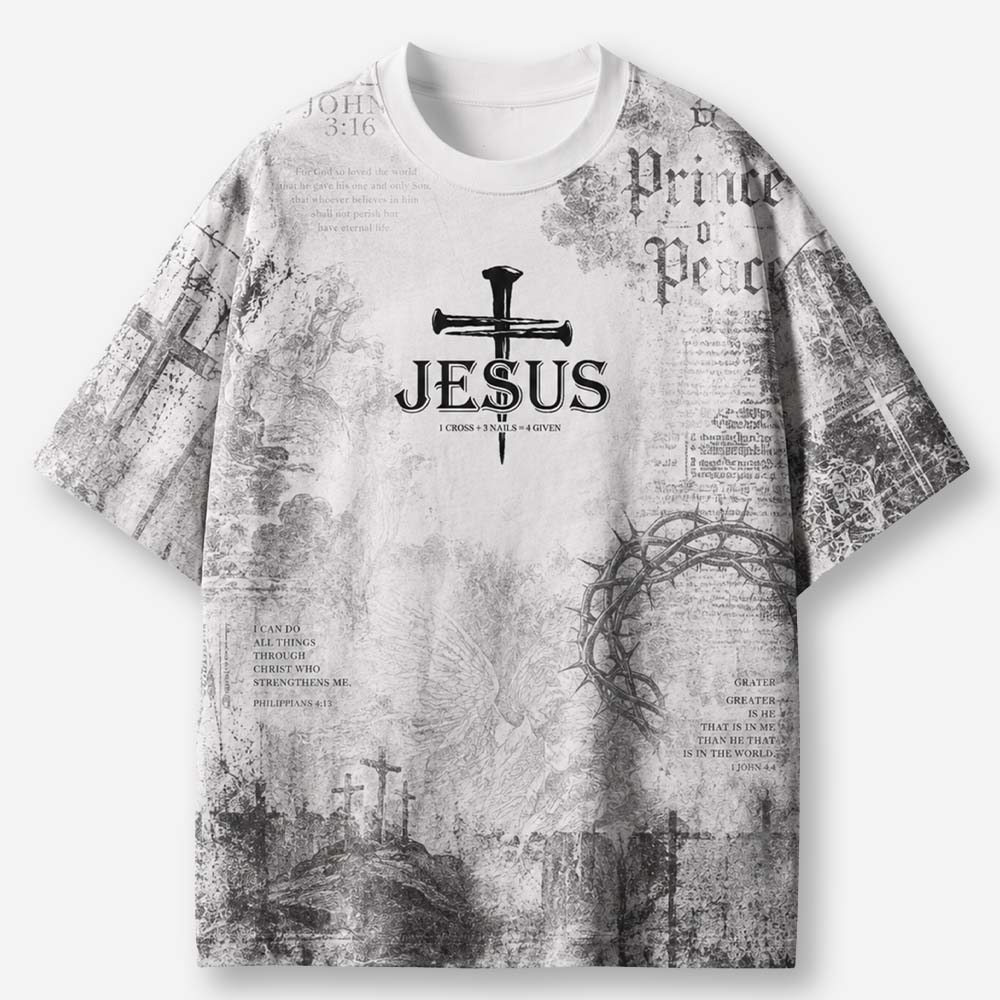 Peace Crown Eco Oversized Graphic Tees · GRS Certified