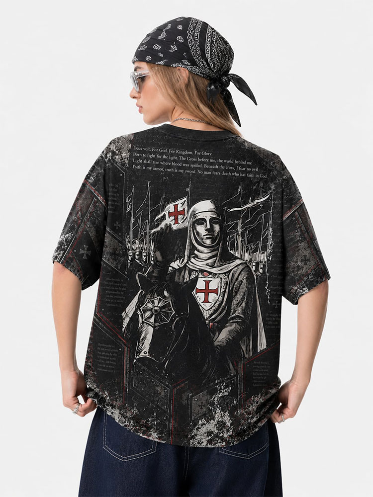 Masked King Eco Oversized Graphic Tees · GRS Certified