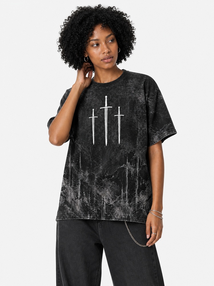 Lion Wrestler Eco Oversized Graphic Tees · GRS Certified