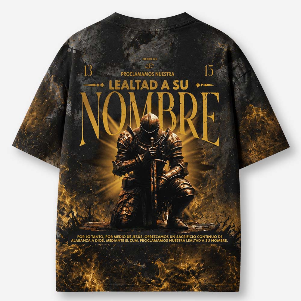 Loyalty Knight Eco Oversized Graphic Tees · GRS Certified