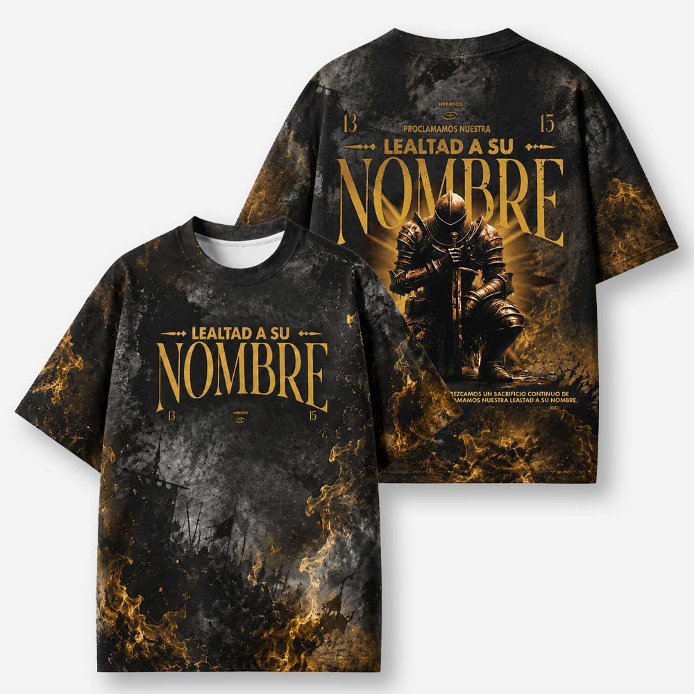 Loyalty Knight Eco Oversized Graphic Tees · GRS Certified