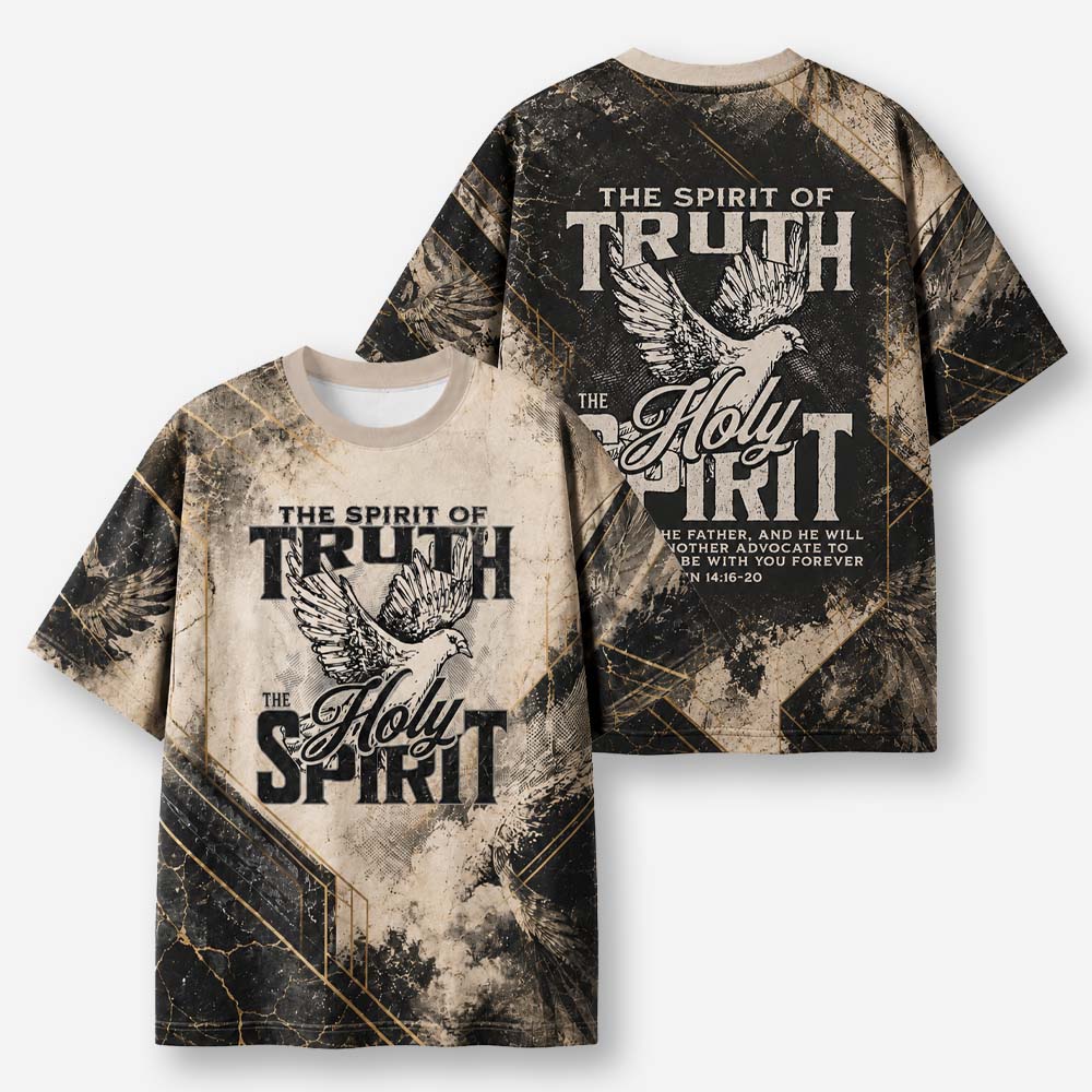 Dove of Truth Eco Oversized Graphic Tees · GRS Certified
