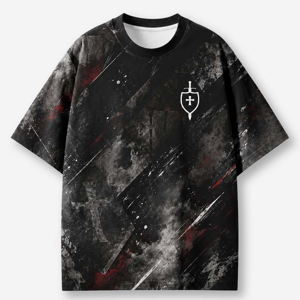 Winged Sentinel Eco Oversized Graphic Tees · GRS Certified