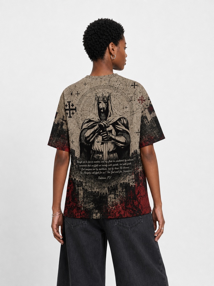 Masked King Eco Oversized Graphic Tees · GRS Certified