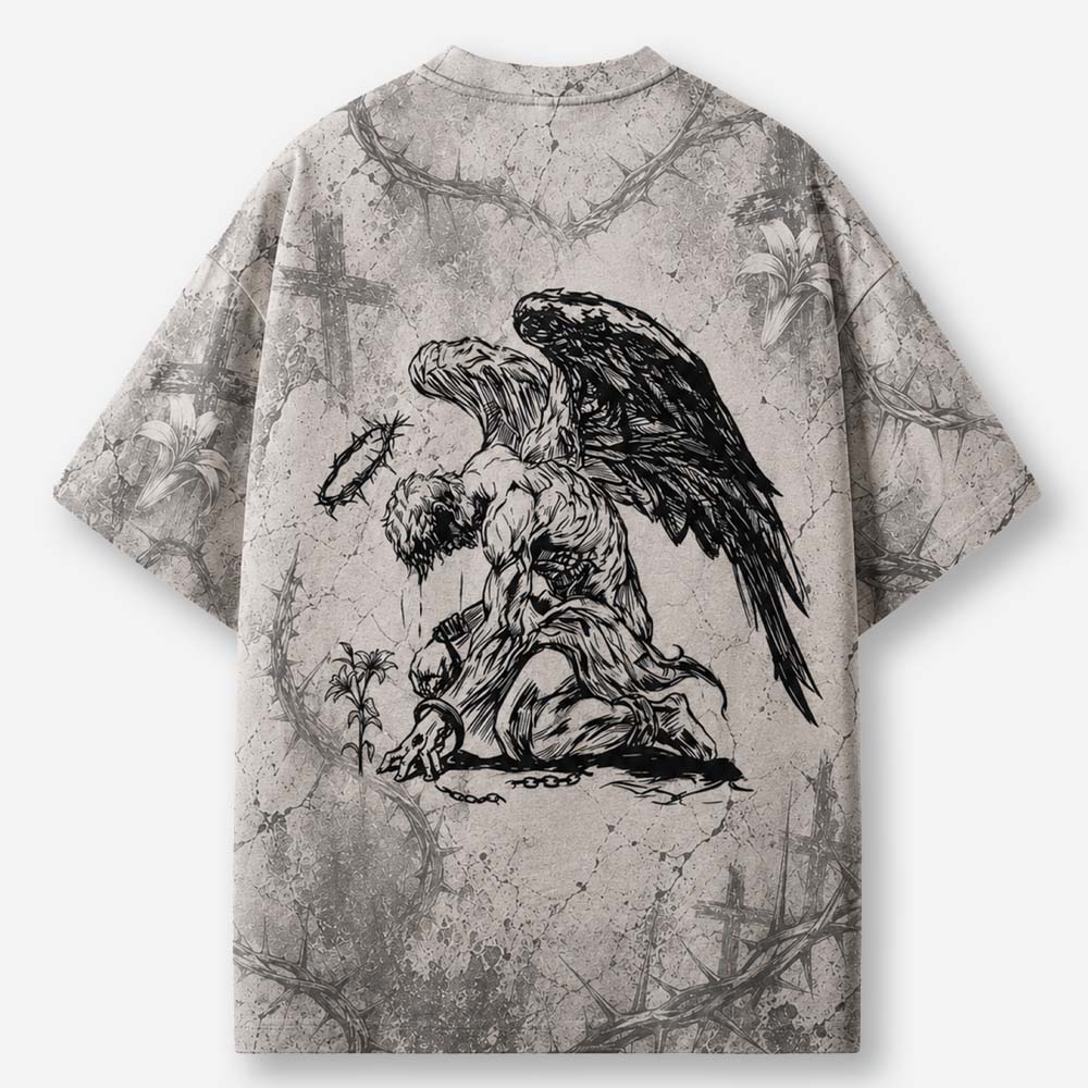 Angel Crown Eco Oversized Graphic Tees · GRS Certified