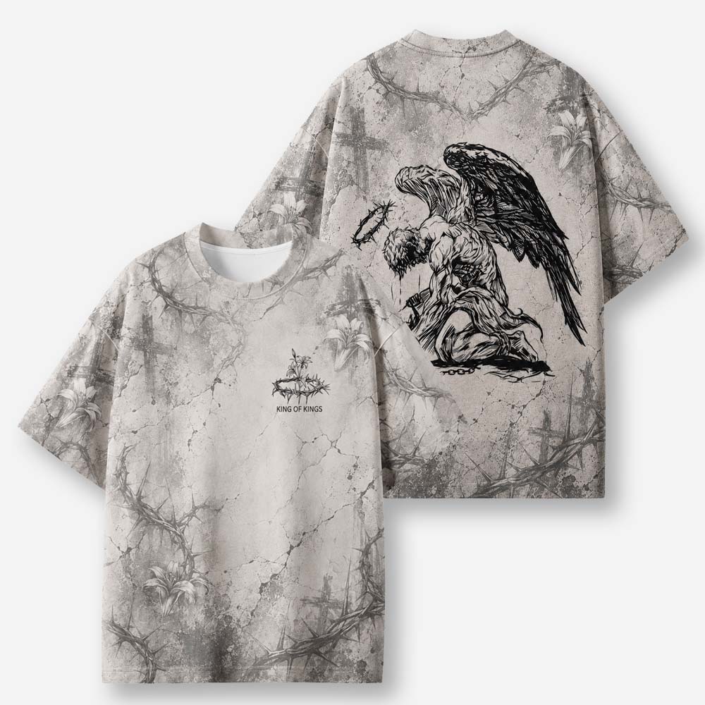 Angel Crown Eco Oversized Graphic Tees · GRS Certified