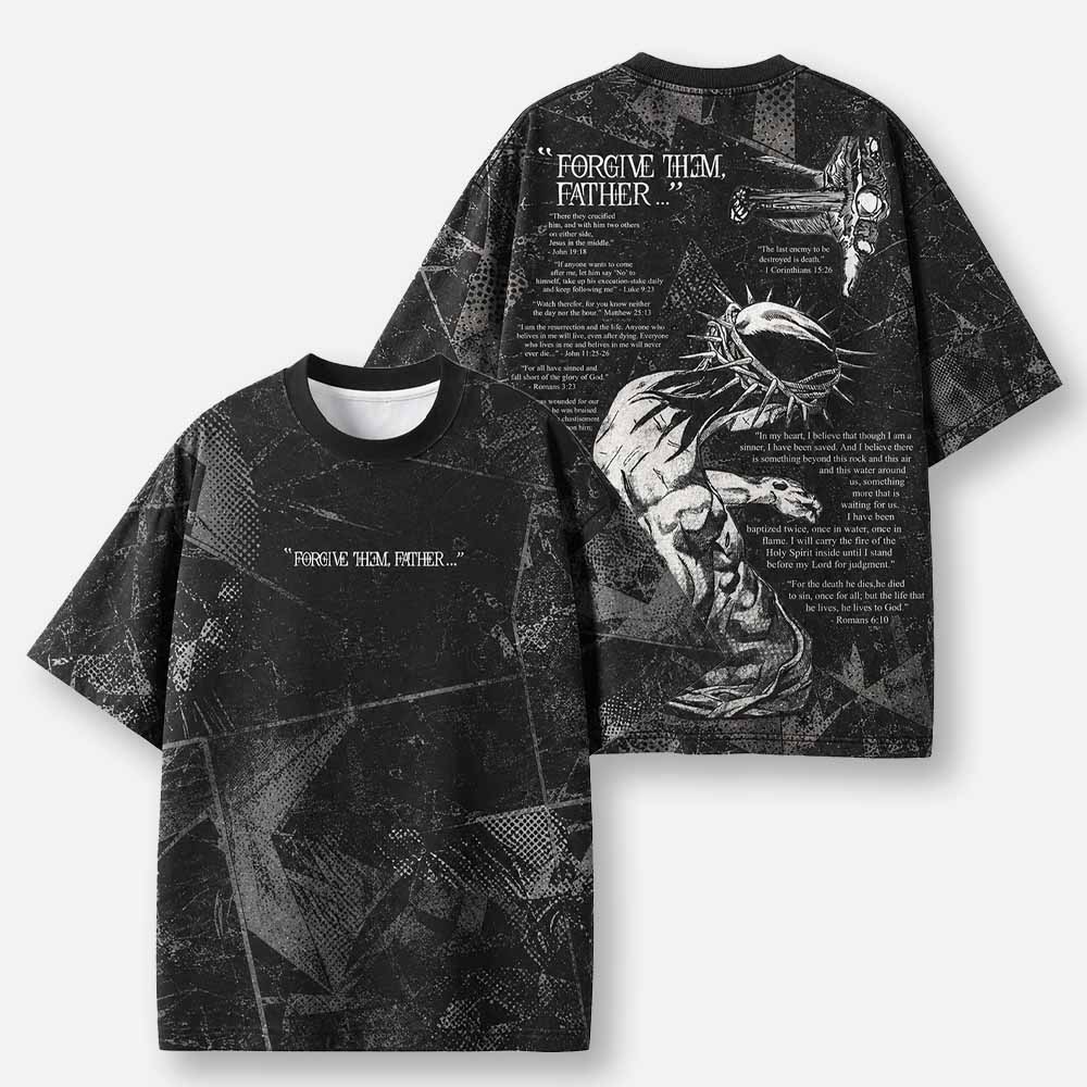 Forgiveness Eco Oversized Graphic Tees · GRS Certified