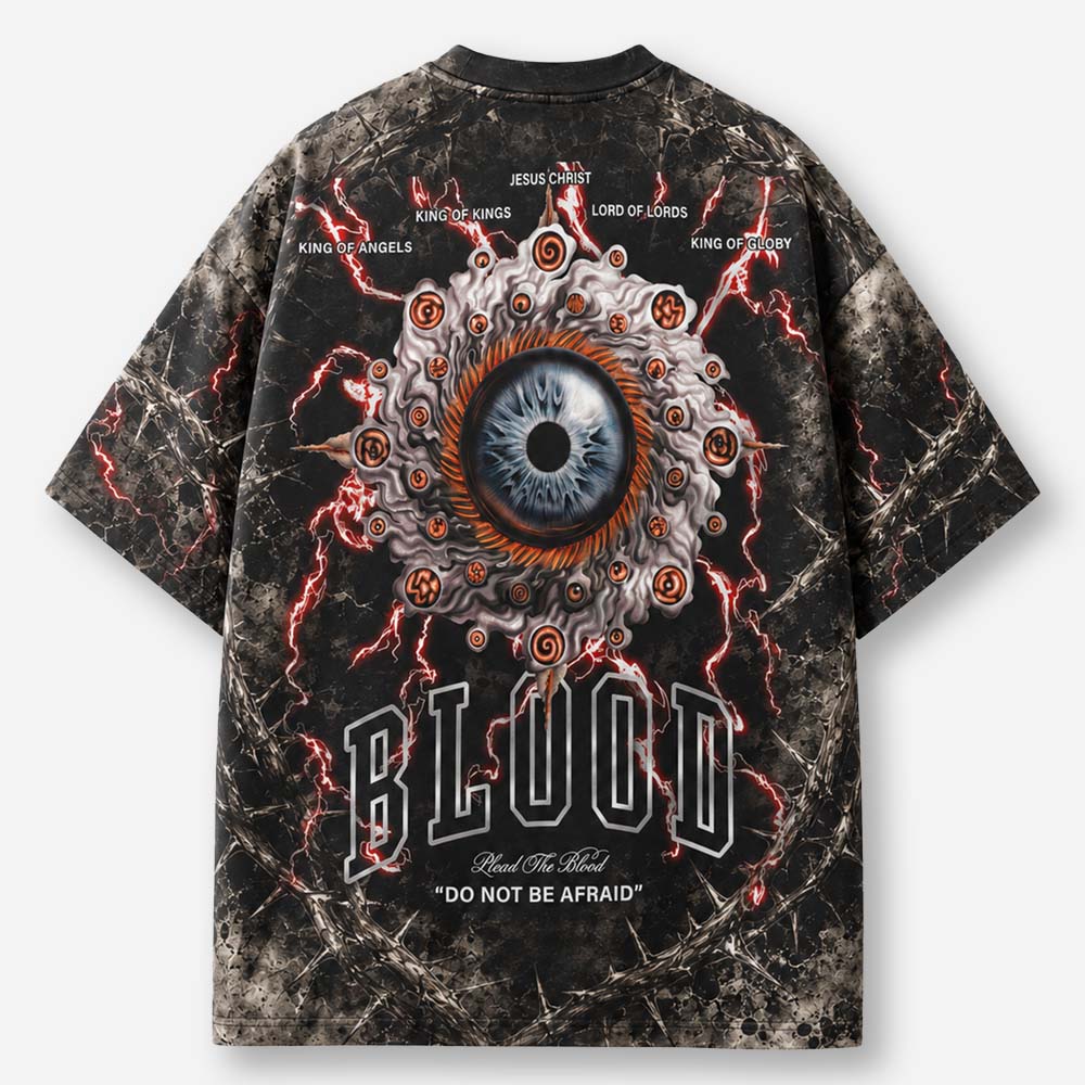 Storm Eye Eco Oversized Graphic Tees · GRS Certified