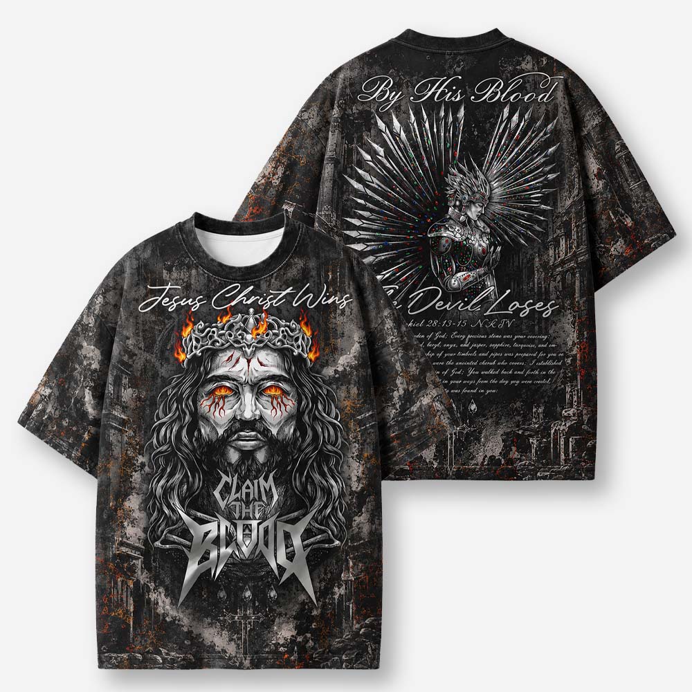 Claim Victory Eco Oversized Graphic Tees · GRS Certified