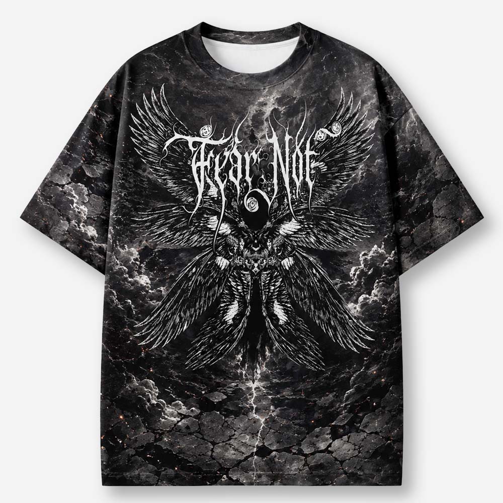 Fearless Wing Eco Oversized Graphic Tees · GRS Certified