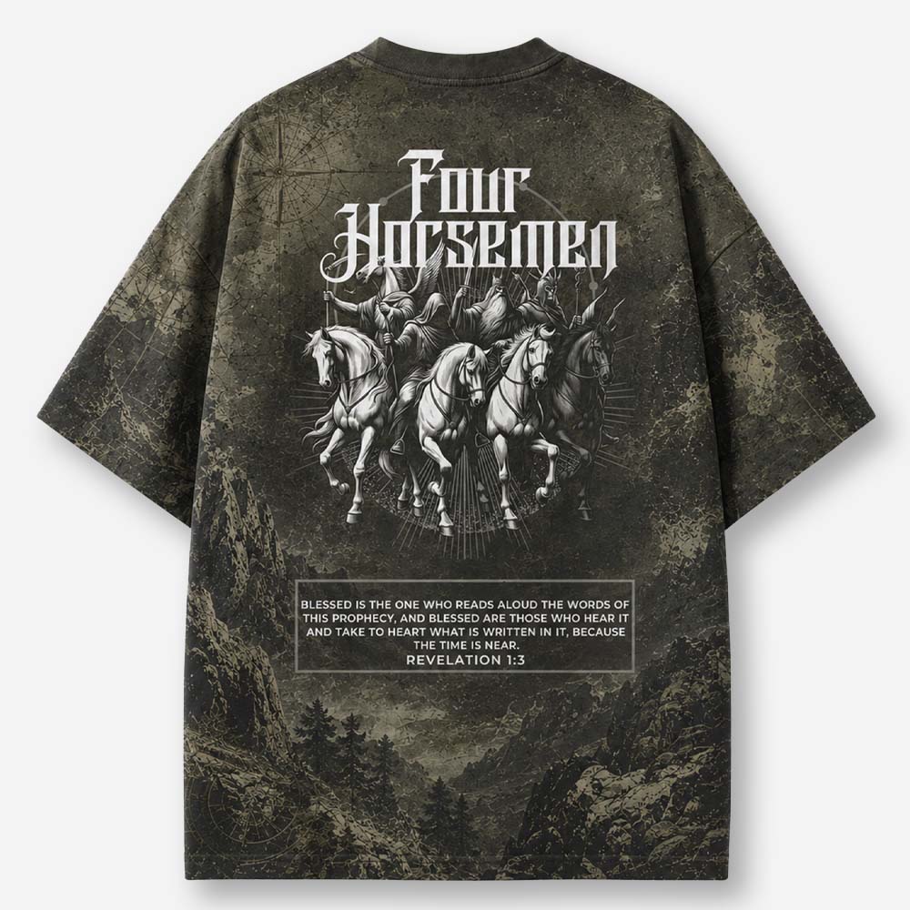 Four Horsemen Eco Oversized Graphic Tees · GRS Certified