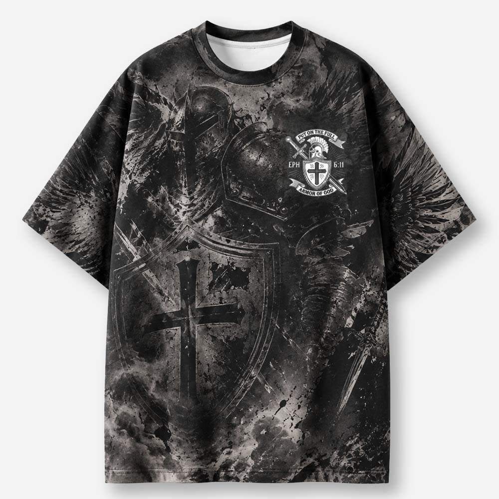 Winged Knight Eco Oversized Graphic Tees · GRS Certified