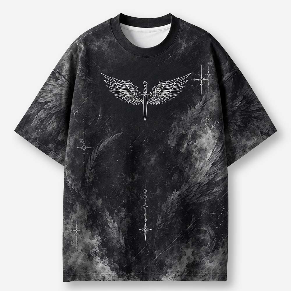 Winged Monster Eco Oversized Graphic Tees · GRS Certified