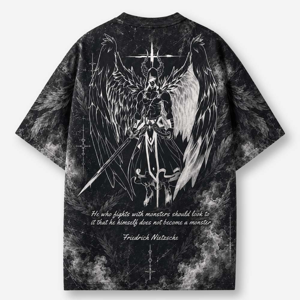 Winged Monster Eco Oversized Graphic Tees · GRS Certified