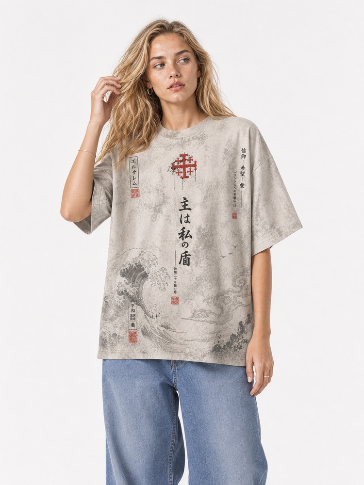 Red Knight Eco Oversized Graphic Tees · GRS Certified